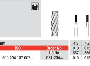 EDENTA -Tungsten carbide -Low Speed - C31.314.014 - Pack of 6 pcs