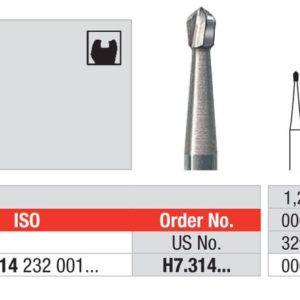 EDENTA -Tungsten carbide -High Speed - H7.314.010 - Pack of 5 pcs