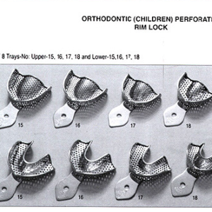 S.S.Medident . Ortho Impression Trays Autoclavable Stainless Steel 1 Pcs Code : M2 760.2